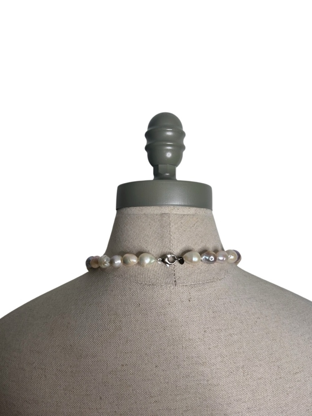 Lucas Lameth LUC 925 CN Sterling Silver
Baroque Pearl Chunky Women’s Necklace - Picture 6 of 8